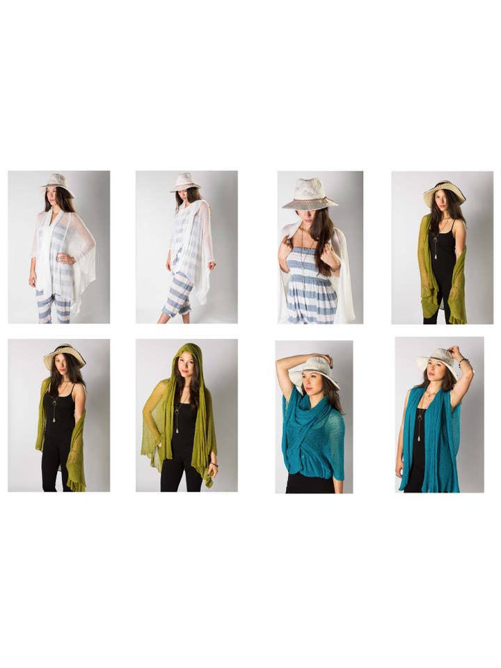 Bali Prema – Engroshandel Cardigan - Dame – Sommerstrikket lang overdimensioneret cardigan i sort, Kimono Beach5