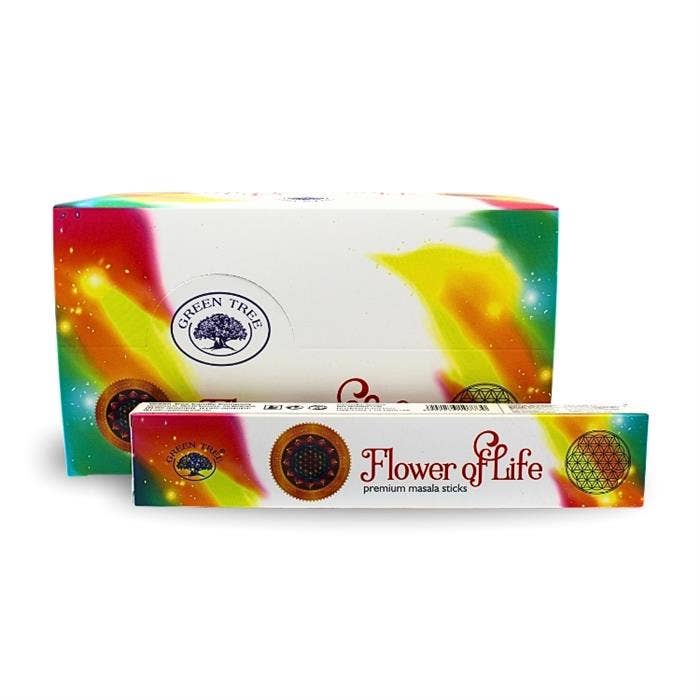 Green Tree – Großhandel Räucherwerk – Grüner Baum Blume des Lebens handgerollte natürliche Räucherstäbchen1