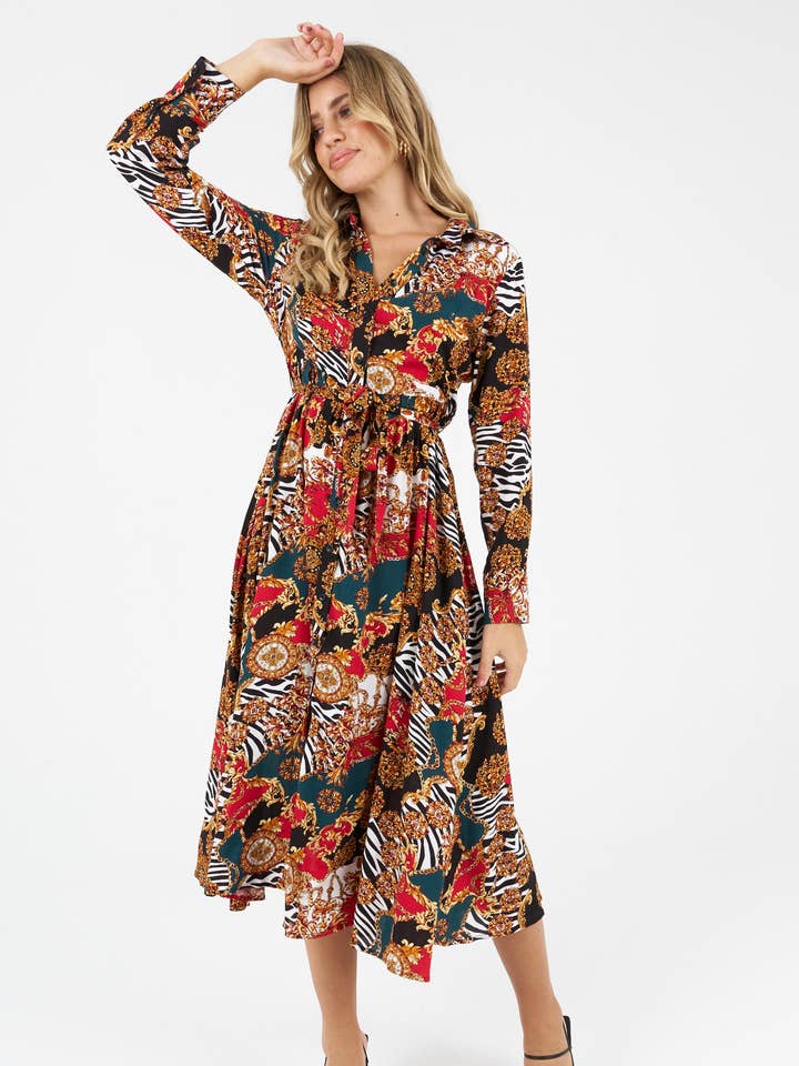 Kitty robe chemise longue pour la vente par Zibi London