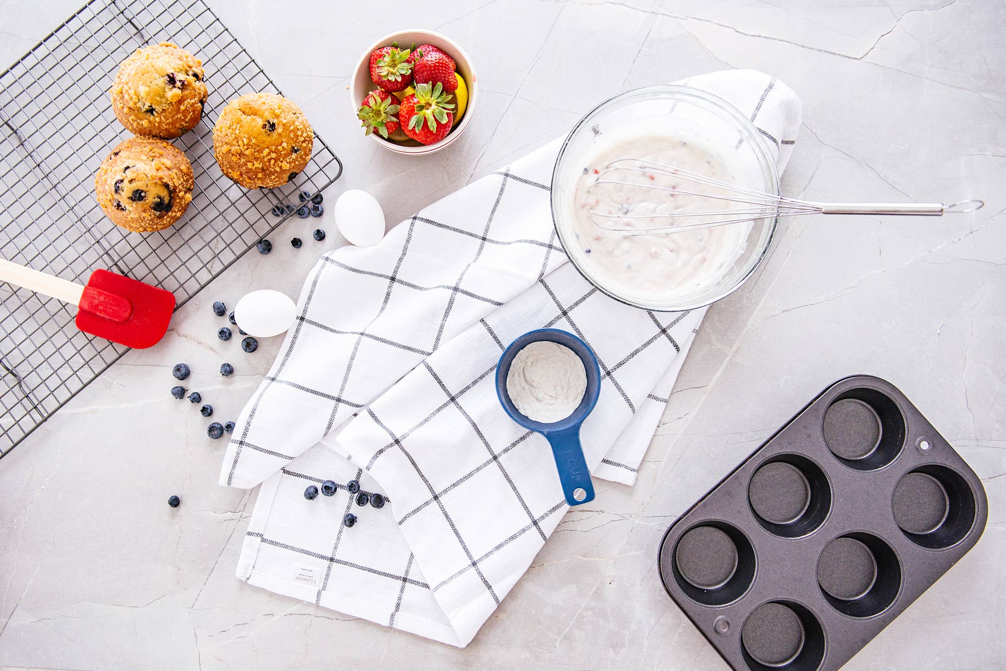 LLdecor - Wholesale Tea Towel - Set of 6,  2 Kitchen Towels, 3 Dishcloths & Canvas Basket1