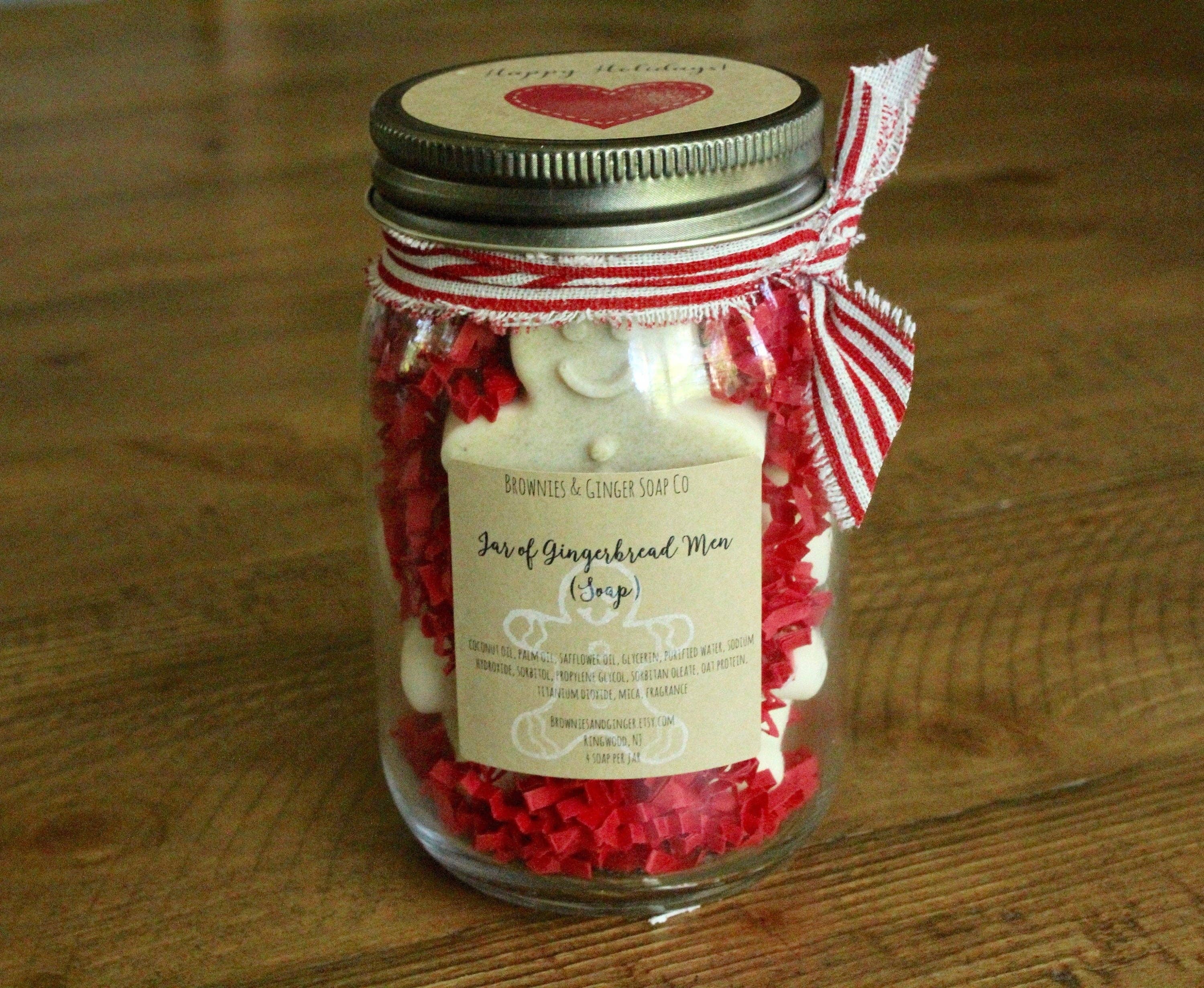 Brownies&Ginger Soap Co - Wholesale Gift Bag Set/Pack - Co worker Christmas gift, small holiday gift, hostess gift, mason jar gift, secret sister gifts, teacher gift christmas, holiday gifts3