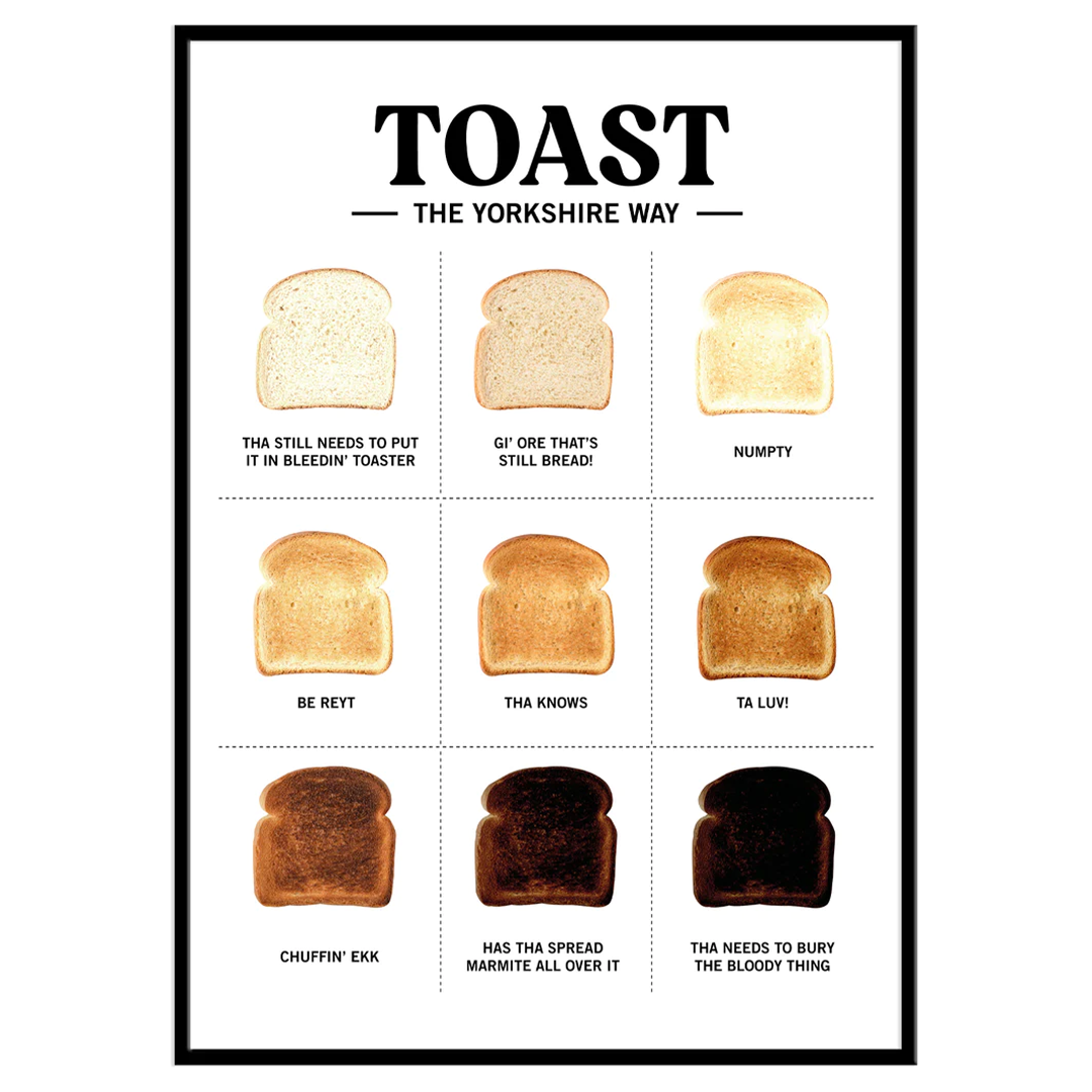 The Yorkshire Print Company - Venta al por mayor Pósteres - Tostada: A la manera de Yorkshire - Impresión0