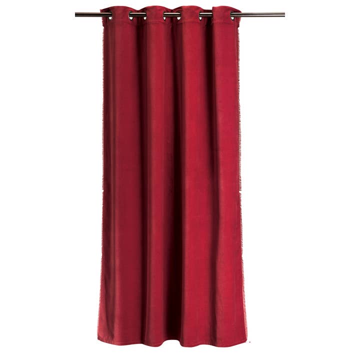 Fara Rubis Curtain 135 X 280 for wholesale by Maison Vivaraise & La Cerise sur le Gâteau