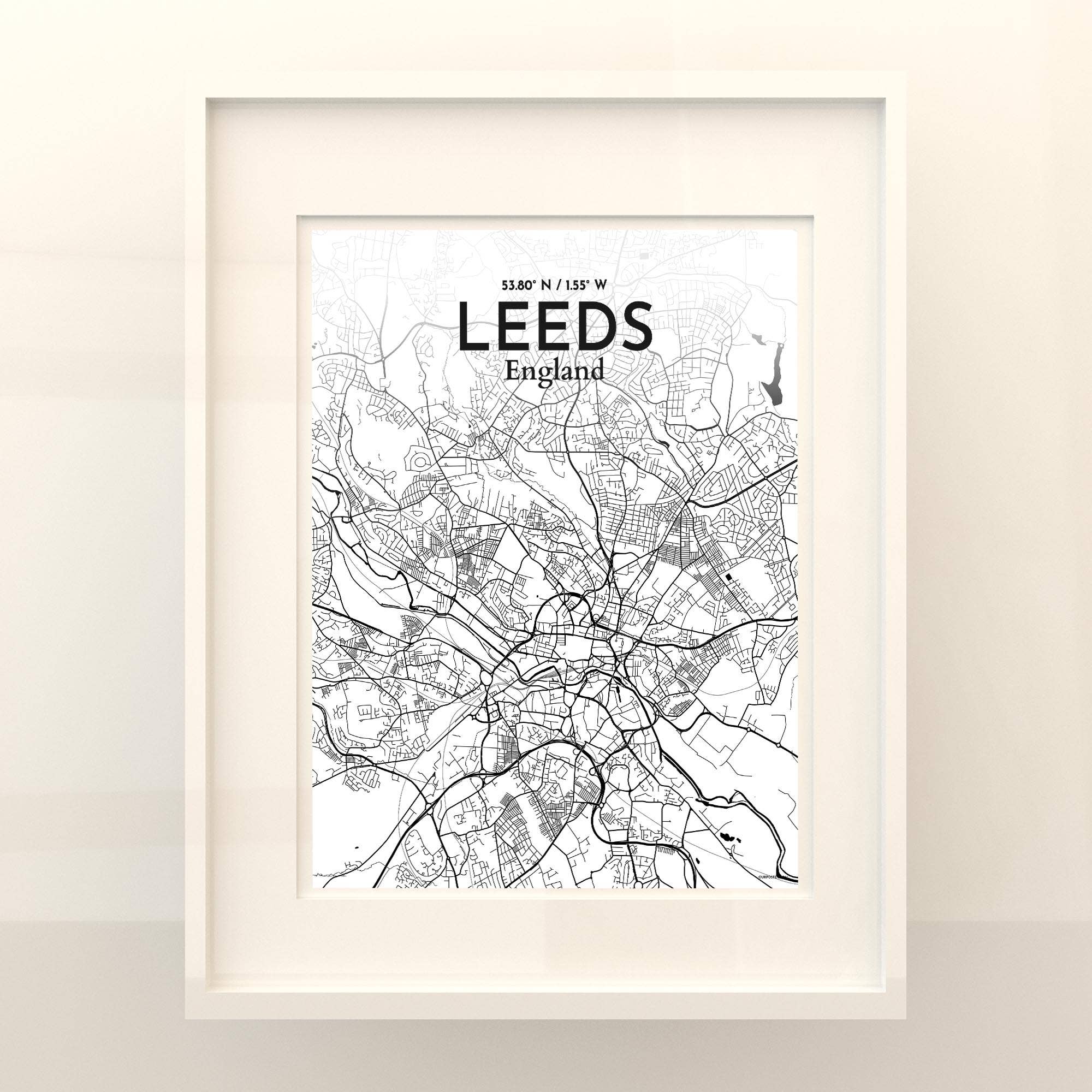 OurPoster.com – wholesale Poster – Leeds karta affisch229