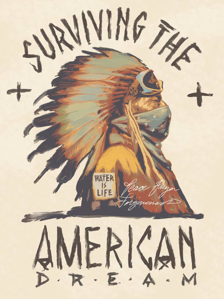 Sobreviviendo al Sueño Americano - Póster para venta al por mayor de Thunder Voice Hat Co.