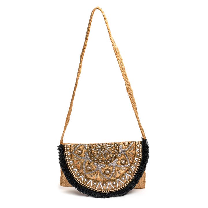 Karmony Life - Wholesale Clutch Bag - Women's - Kemala Black Fringe Clutch Bag3