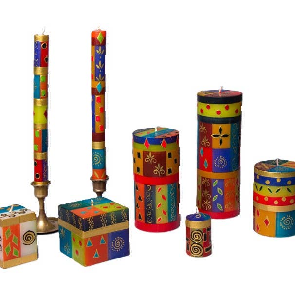 Thumbprint Artifacts - Wholesale Tapered Candle/Candlestick - African Mineral Candle11