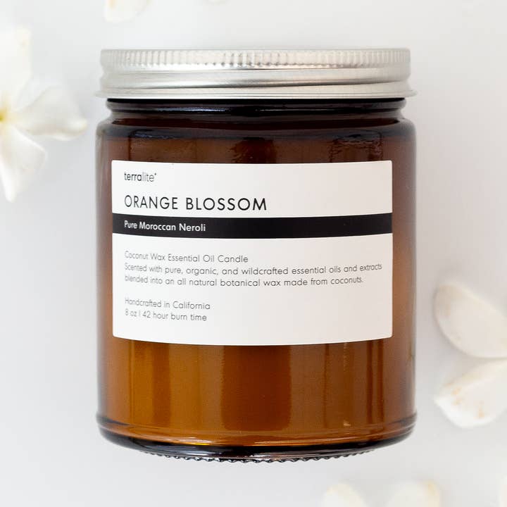 FIORI D'ARANCIO - candela all'olio essenziale per la vendita all'ingrosso da parte di Terralite