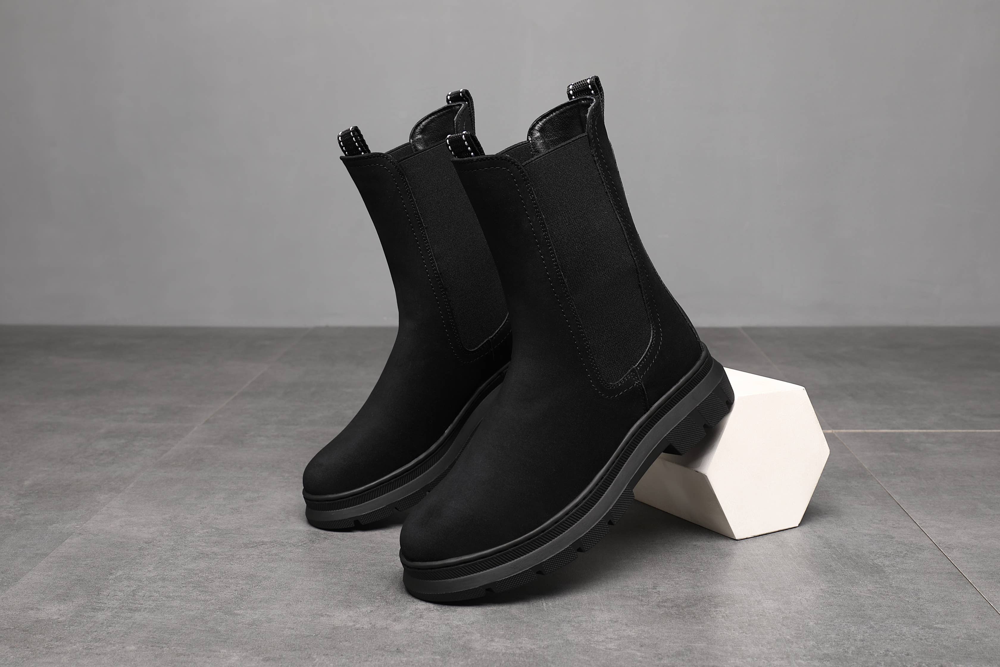 Top Staka – wholesale Boots – Women’s – A2306 WOMEN Faux Suede Leather- mid calf boots1