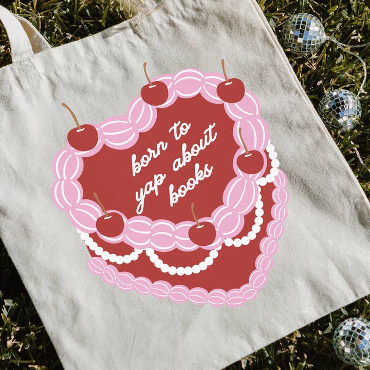 Literari Goods, Co | Book Themed Candles + Gifts - Wholesale Tote bag – Women's - Born to Yap Tote Bags | Bookish Gift for Valentine's Day3