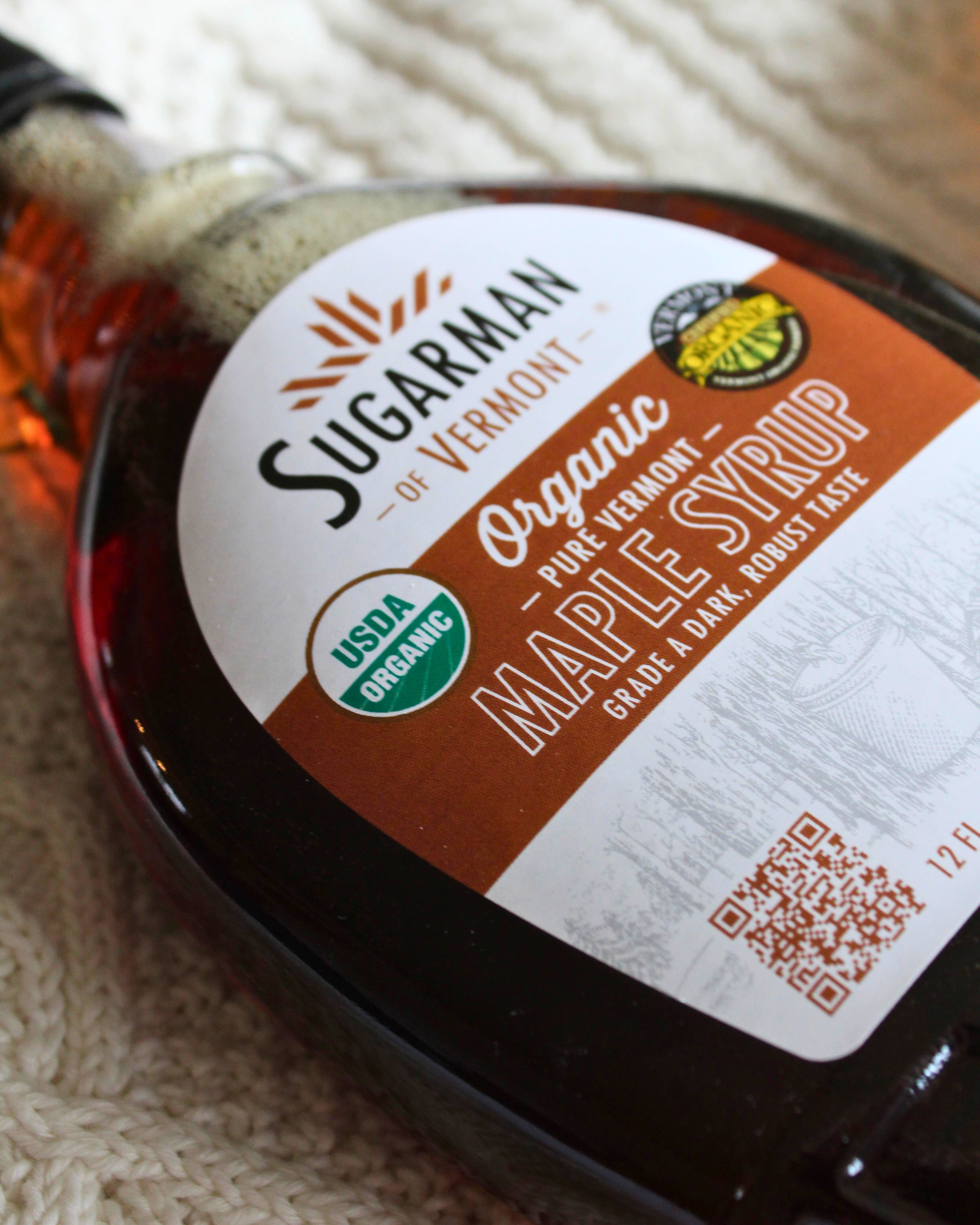 Sugarman of Vermont - Wholesale Maple Syrup - Organic Pure VT Maple Syrup, 12 fl. oz. (12/case)3