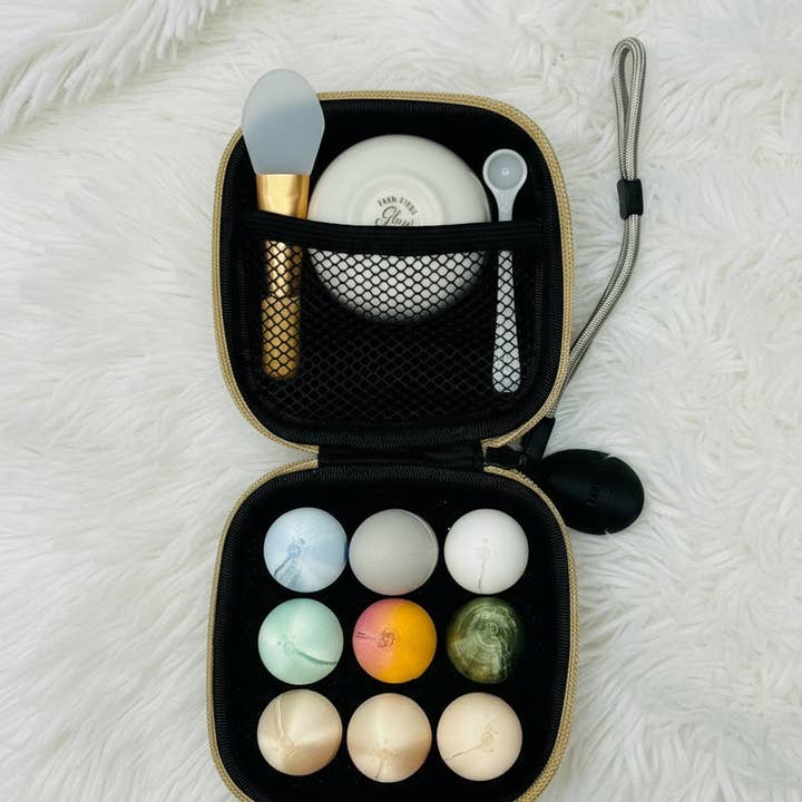 Farm Fresh Glow – wholesale Skincare face mask – Travel Face Mask Powder Kit | All-in-One Skincare Set with Bowl & Spatula1