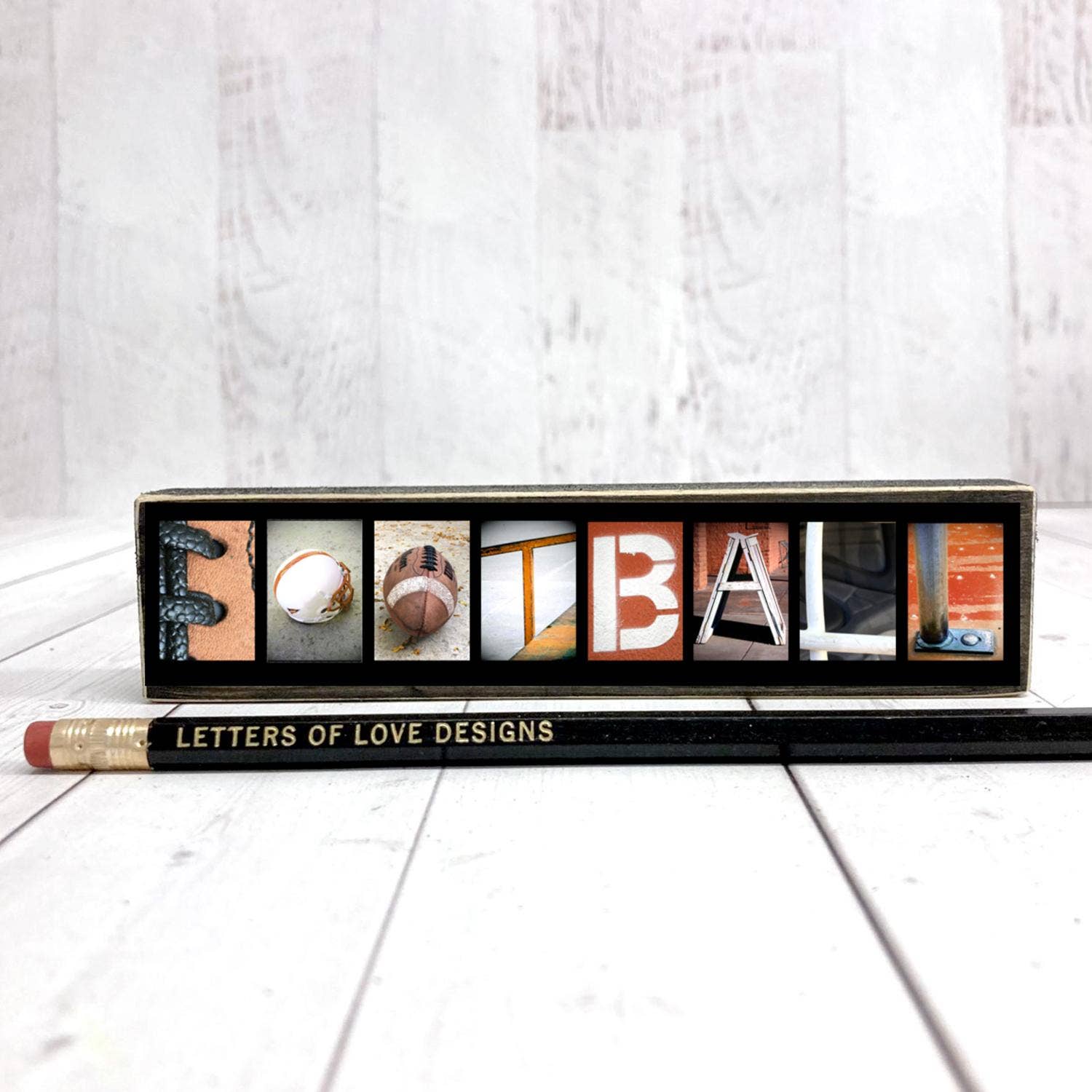 Letters Of Love Designs - Wholesale Sign - Football Sign, Football Gift, Sports Team Art, Football Team0