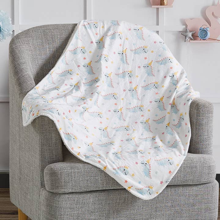 Mon Lapin Print Nerz-Babydecke -Dinosaurier für den Großhandel von Thesis