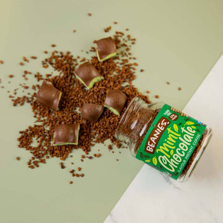 Beanies The Flavour Co. Ltd - Wholesale Instant Coffee/Espresso - Beanies 50g Mint Chocolate Instant Flavoured Coffee