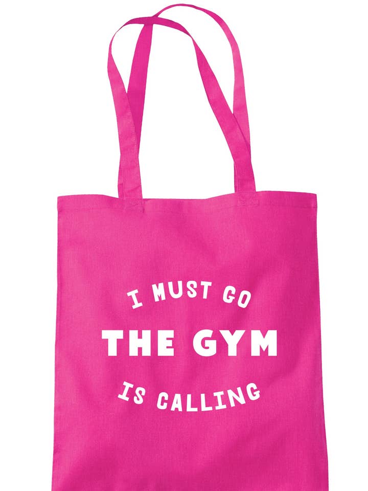 Sac fourre-tout « I Must Go The Gym Is Calling » A0228 pour la vente par Illustrated Identity