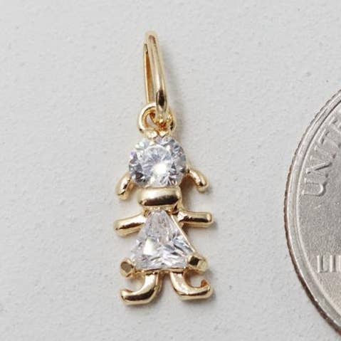 Boy and Girl Charm Pendant for wholesale by Cherie by Cherie