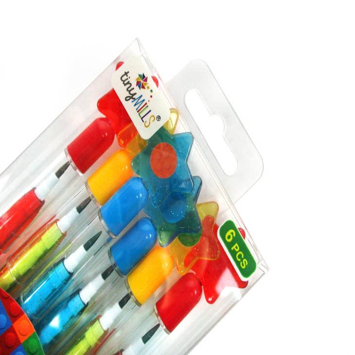 Color Pens for Paintable Stamp 6 pcs assorted Positiveness
