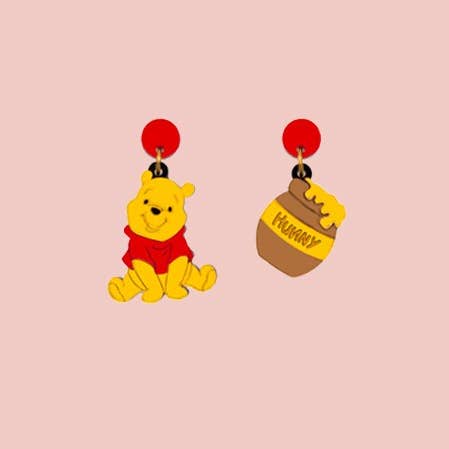 Marronynegro – Engroshandel Hængeøreringe og creoløreringe – Winnie the Pooh øreringe0