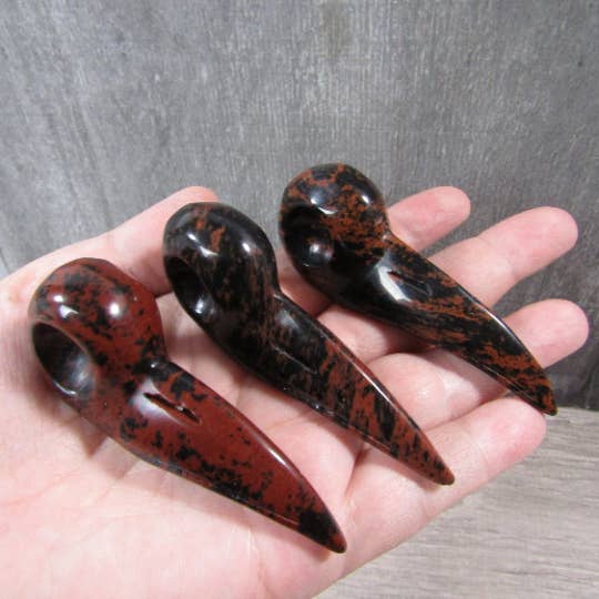 Keystone Crystals - Wholesale Decorative Figurine - Gemstone Raven Skull Figurine – Carved Crystal Decor13