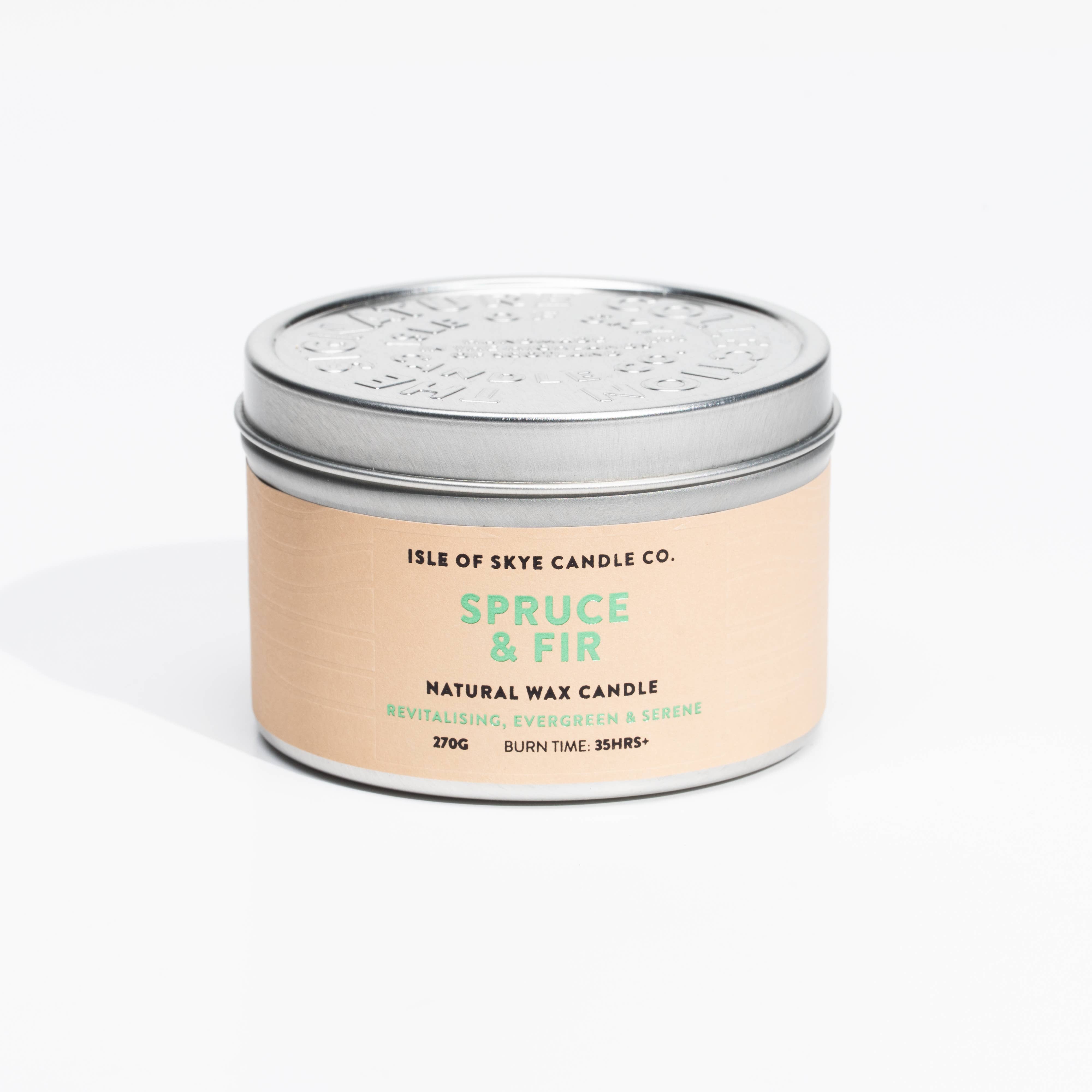 Isle of Skye Candle Company – Engroshandel Rejsestearinlys – Rejselys i beholder - Gran & Fyrretræ