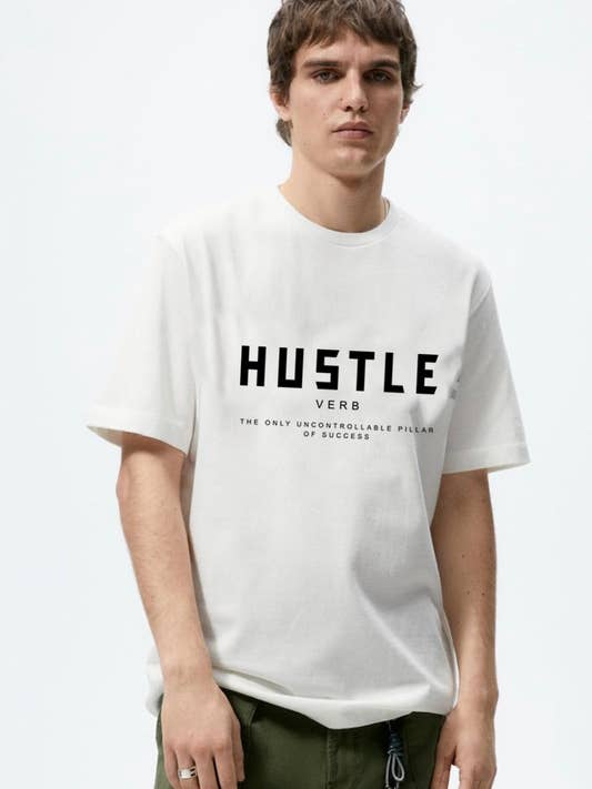 Hustle Graphic Mens Tee for wholesale by DOTCOM