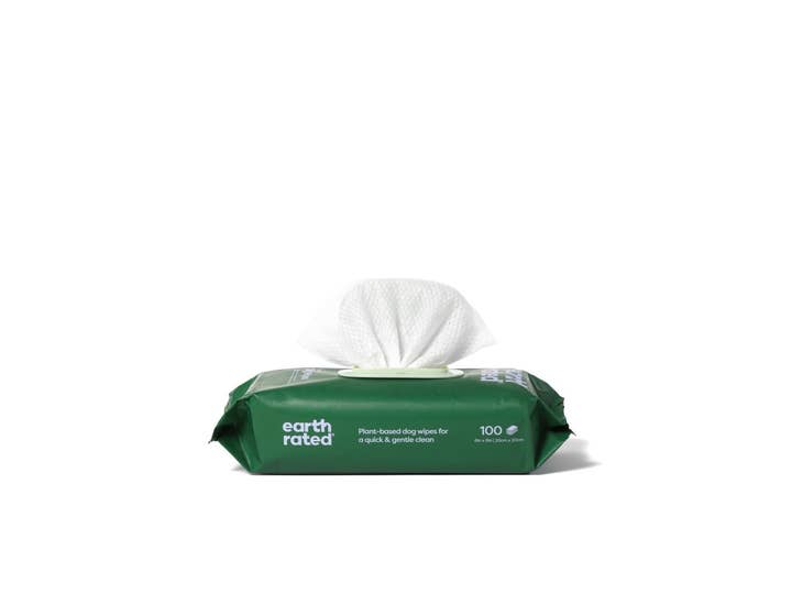 Pet Palette Distribution - Wholesale Pet Grooming Aid - Dog - Earth Rated Lavender Dog Grooming Wipes 100ct