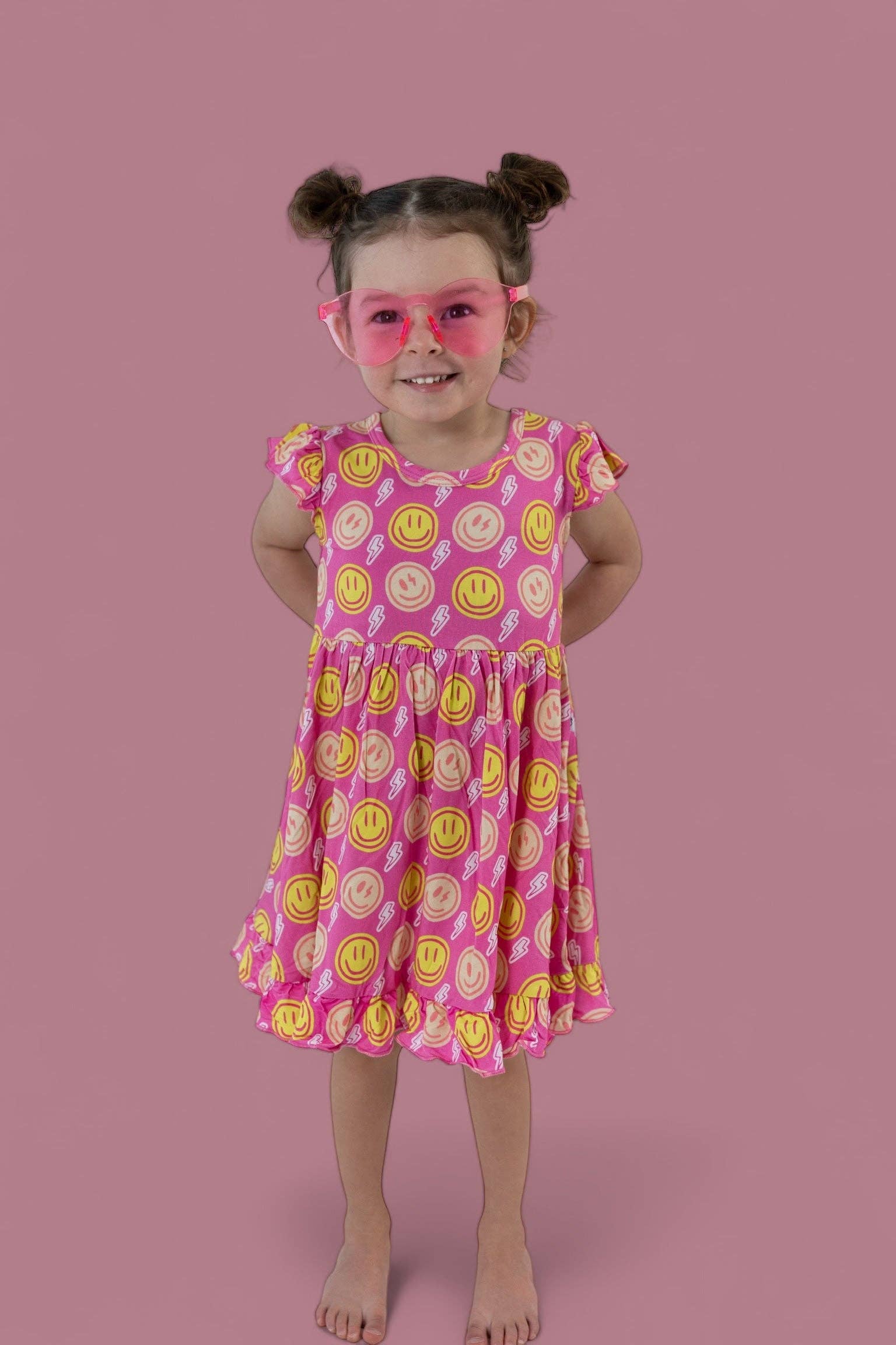 Dream Big Little Co. - Wholesale Dress - Kids - RADIANT SMILES DREAM RUFFLE DRESS2