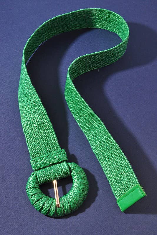 anbfashion - Venta al por mayor Cinturón - Mujer - CINTURÓN DE PAJA ELÁSTICA DE MEDIA LUNA ENVUELTO NEW-J1BIW50015 2