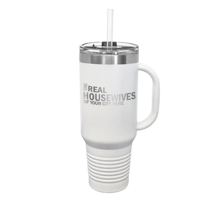 Calm Down Caren - Wholesale Insulated Mug/Tumbler - The Real Housewives of CUSTOM CITY, 40 oz Travel Mug