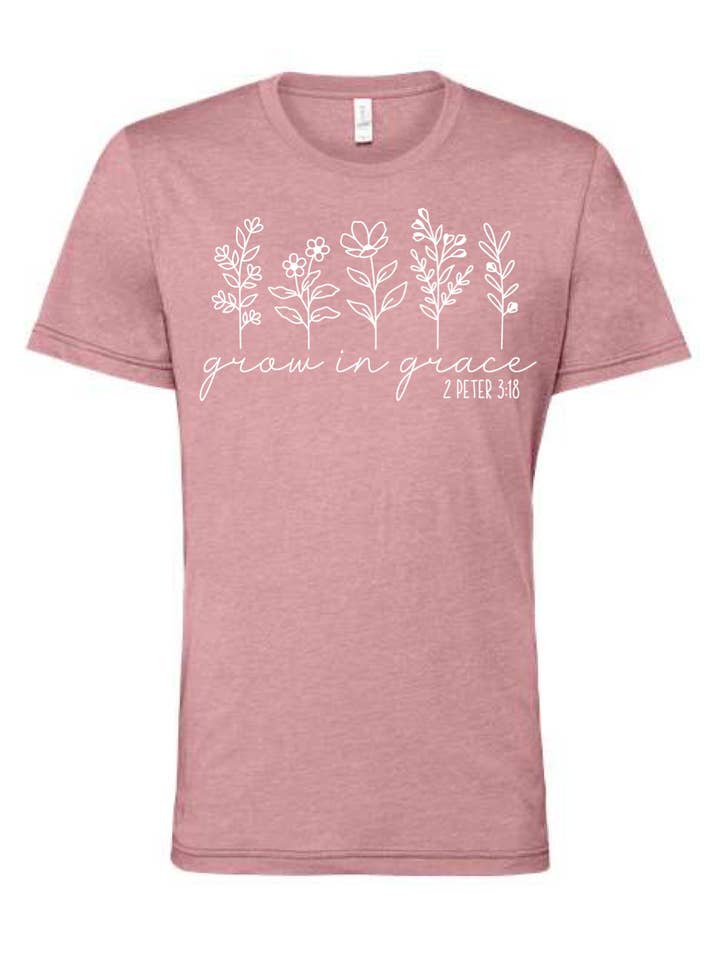 dkhandmade - Wholesale Screen Printed T-Shirt - Women's - GROW IN GRACE T-SHIRT2