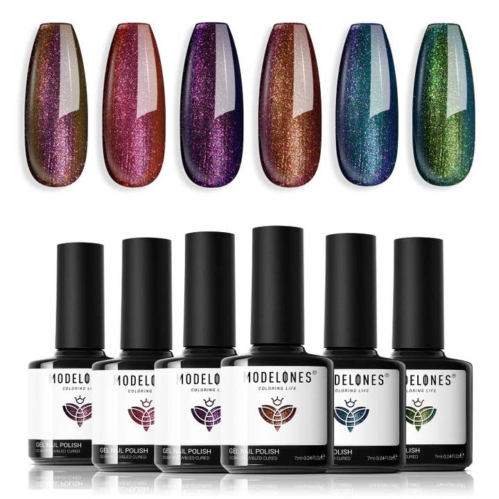 Modelones - Wholesale Nail Polish Set - Mesmerizing Chameleon - 6 Shades Gel Nail Polish Set