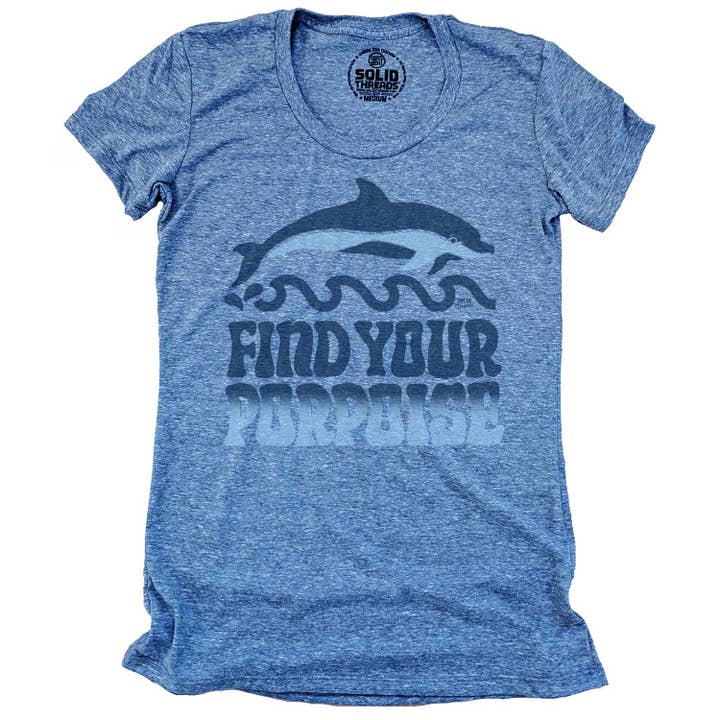 Women's Find Your Porpoise T-shirt for wholesale by Solid Threads