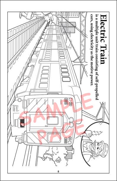 Really Big Coloring Books | ColoringBook.com - Wholesale Coloring & Activity Book - Kids & Baby - 12-pack Trains 5.5"x8.5"2