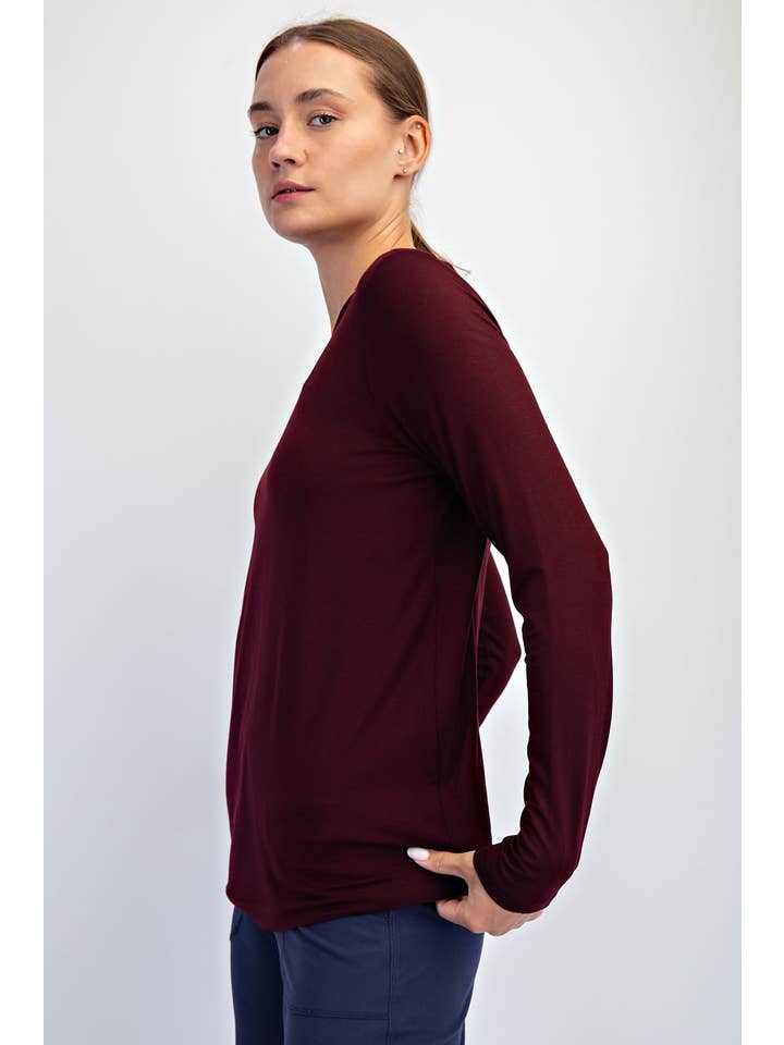 Rae Mode - Wholesale Lounge Top - Women's - VISCOSE MODAL LONG SLEEVE TOP10