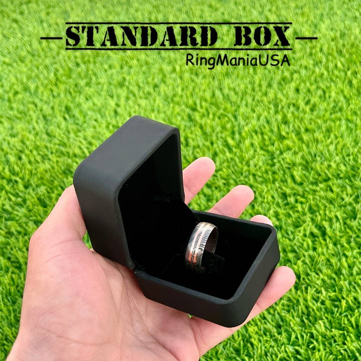 RustyStudioUSA - Vendita all'ingrosso Anello midi/a fascia - Anello Damasco Uomo, Anello Damasco, Anello di Nozze Uomo, Anello Uomo, Anello in Acciaio Damasco, Fasce in Acciaio Damasco, Anelli in Acciaio Damasco, Anelli Donna6