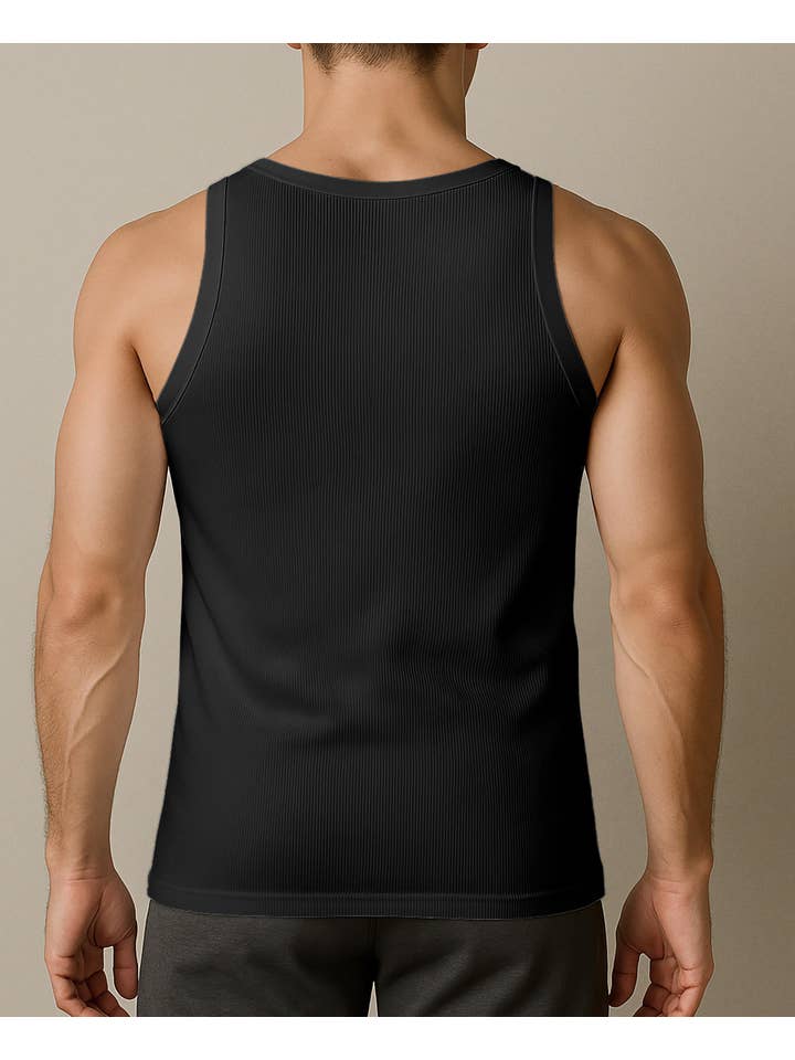 I-Wear Brands - Wholesale Tank Top - Men's - 6 Pack Mens 100% Cotton Ribbed Tank Top A-Shirt Undershirt2