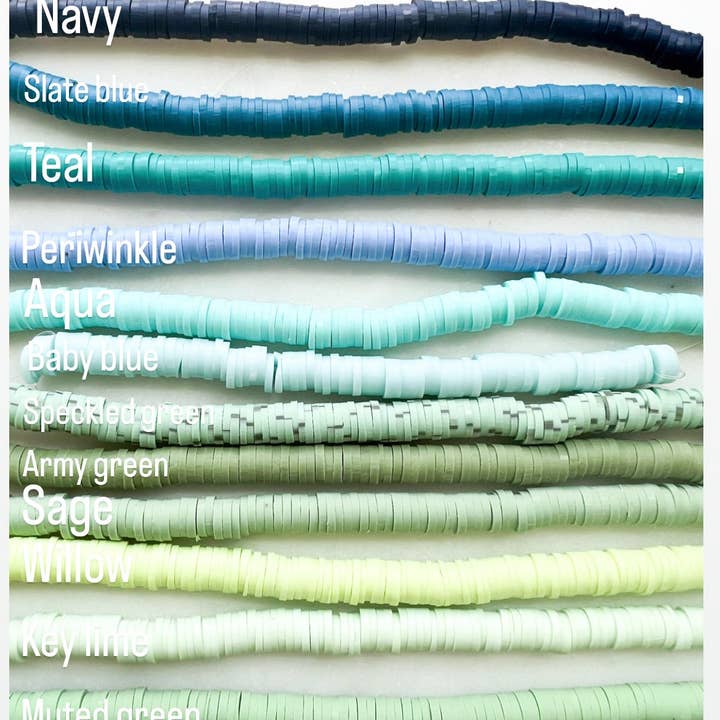 Taylor Toms Designs - Wholesale Beaded Bracelet - Gold Accent Clay Beaded Bracelet1