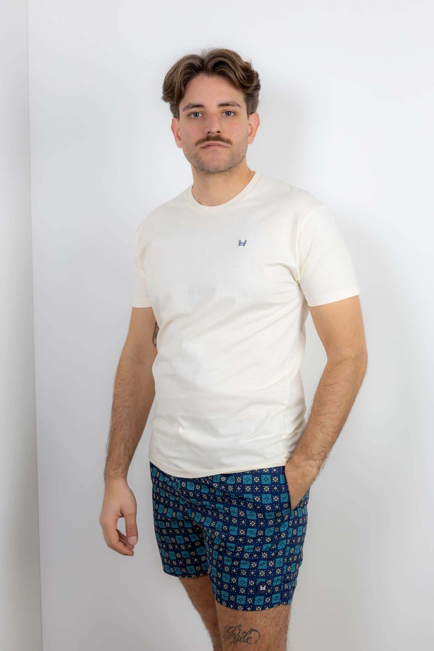 Custi Mikelo: Made in Spain - Wholesale T-Shirt - Men's - Off-White Basic T-Shirt2