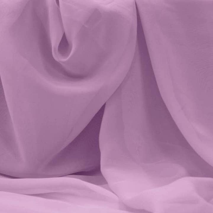 Lilac Lightweight Chiffon 58/60 Inch for Fabric Sewing for wholesale by Radyan Fabrics