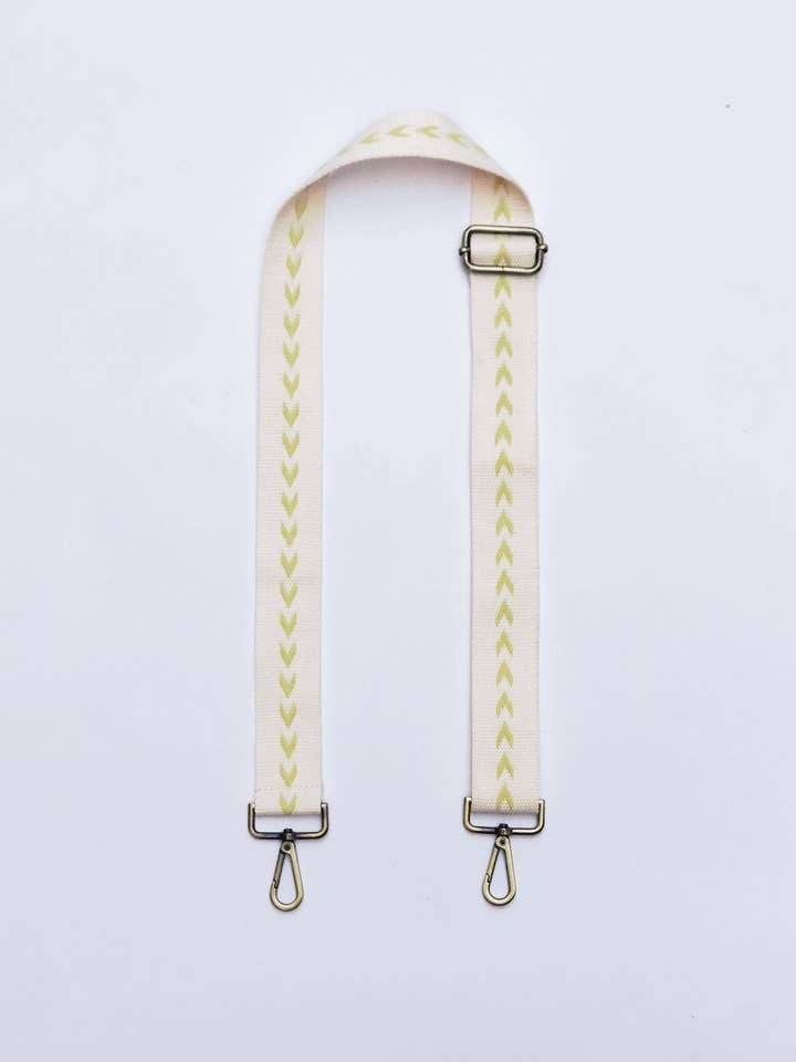 Frankie Strap in Cream & Lime for wholesale by Bodomint