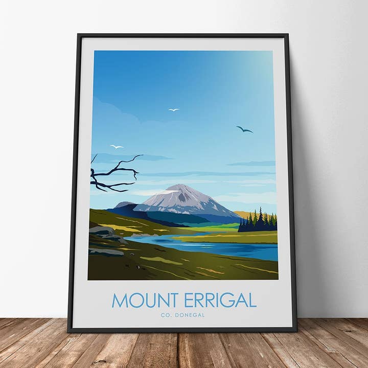 Mount Errigal Co. Donegal Minimalist Print for wholesale by Studio Inception