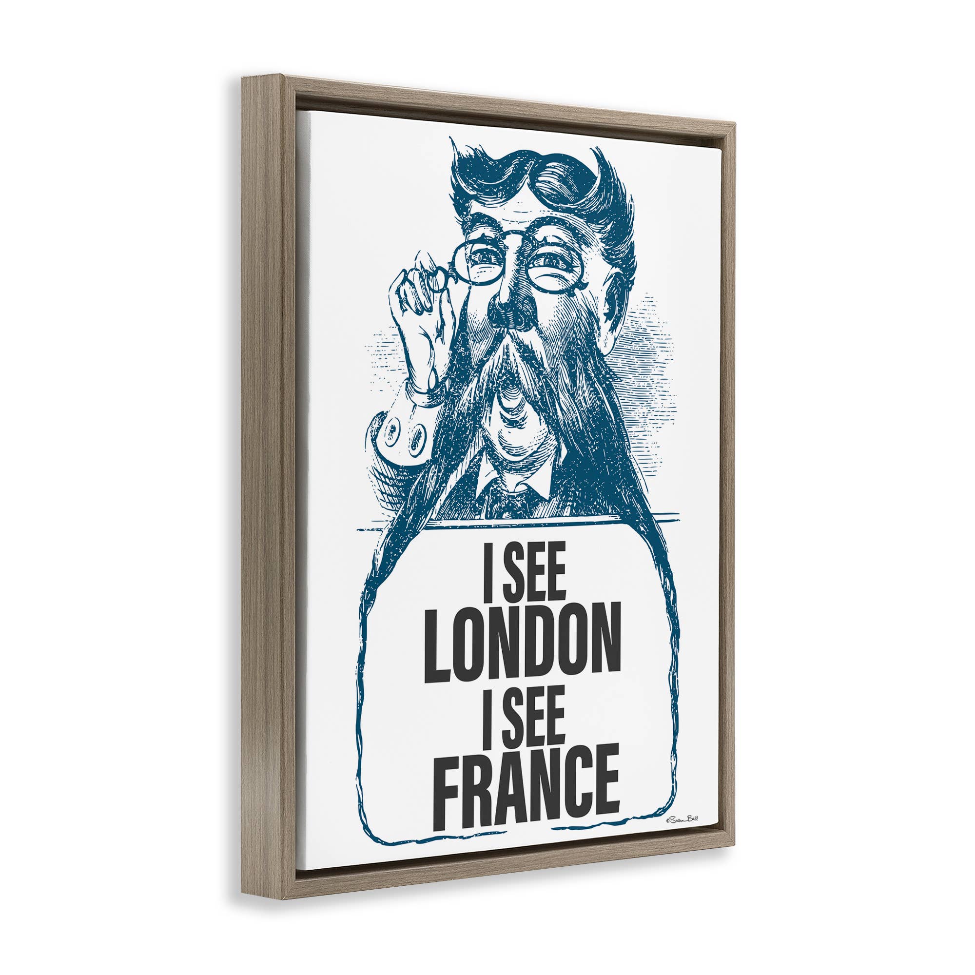 Stupell Industries - Wholesale Wall Sign - I See London & France - Framed Wall Art18