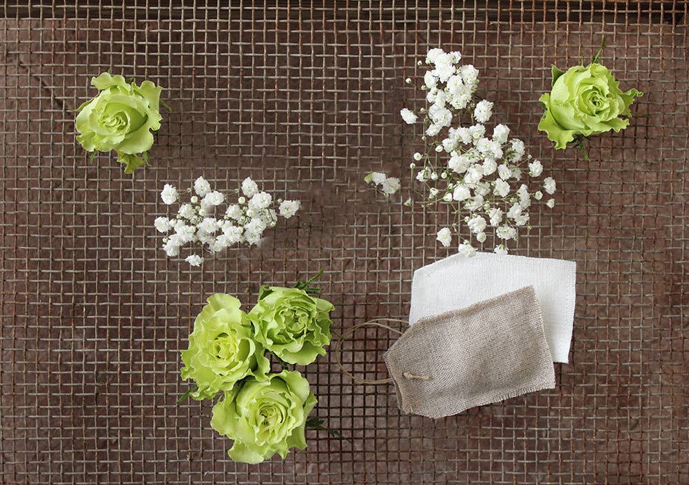 Giardino Segreto - Wholesale Gift Bag - Pure linen gift bag for guests - TAG0