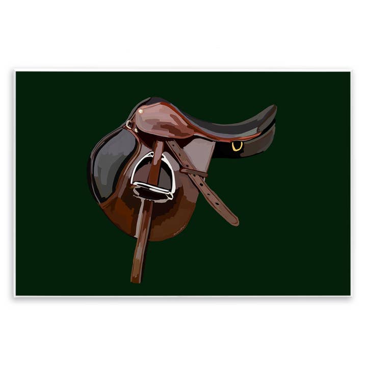 Western Horse Saddle - Unframed Wall Art for wholesale by Stupell Industries