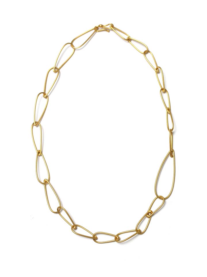 Petite Modular Halskette Nr. 2 aus Messing für den Großhandel von Megan Auman