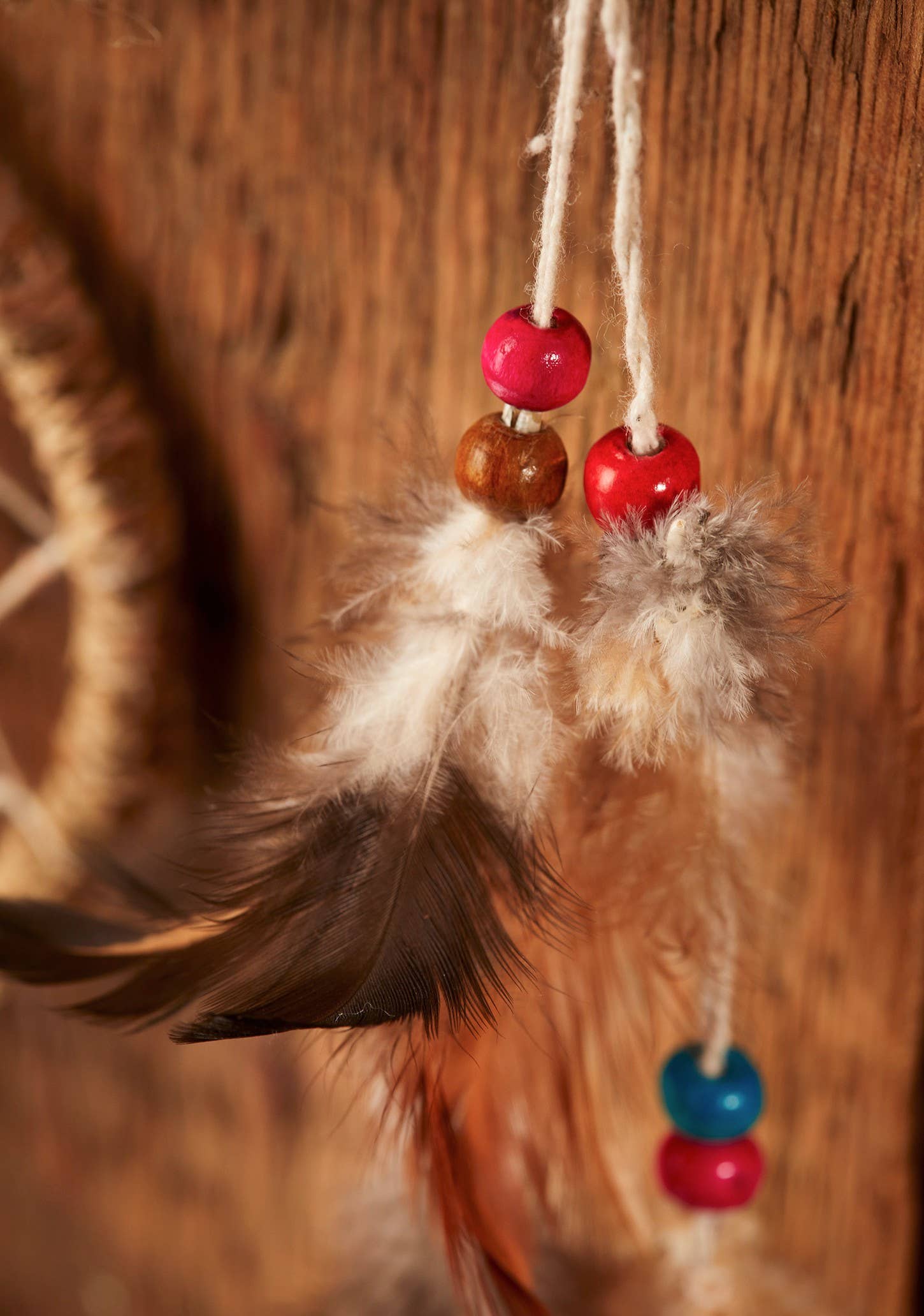 Namaste - Vente Attrape-rêve - Grand attrape-rêves naturel avec perles1