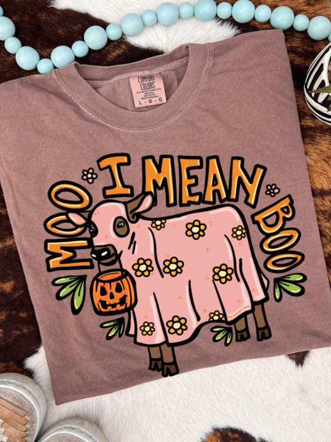 Boo, I mean MOO Graphic Tee - Multiple Color & Style Options for wholesale by THE LATTIMORE CLAIM