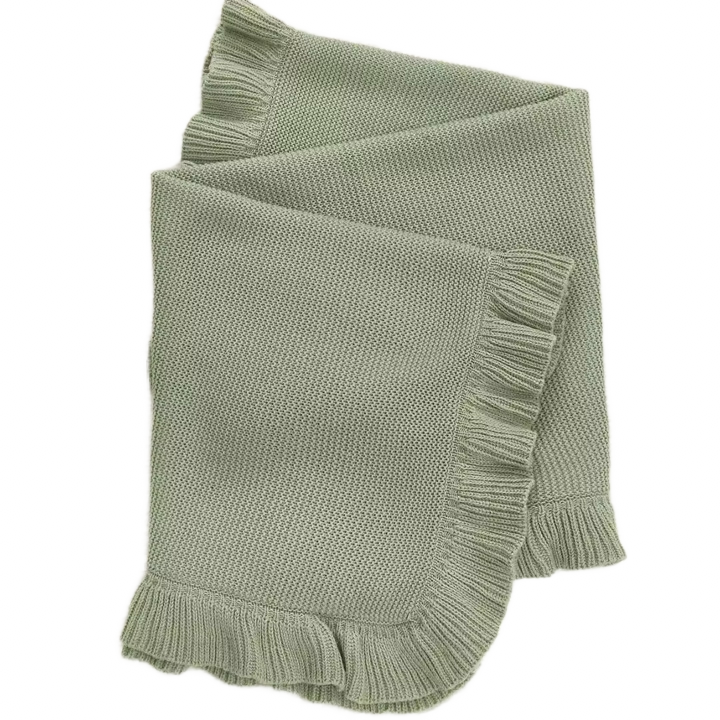 Zsa Zsa & LoLLi Monogram Blanks - Wholesale Bedding Blanket - Kids & Baby - Nap Time RUFFLE Edge Cotton - Baby Quilt Blanket4