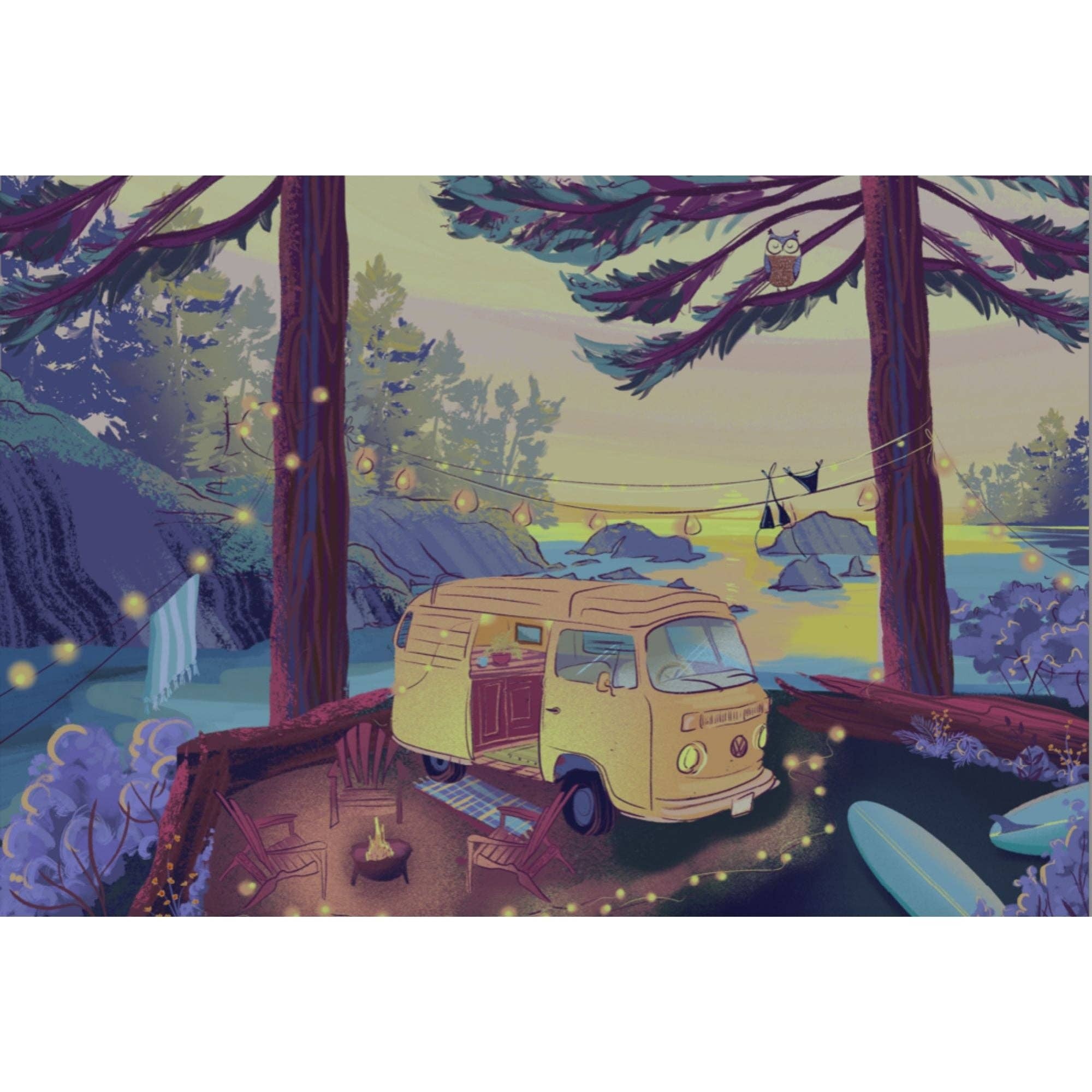 Villager Puzzles - Wholesale Puzzle - Adult - Twilight Campsite | 1000-Piece Puzzle | Designed in Canada4